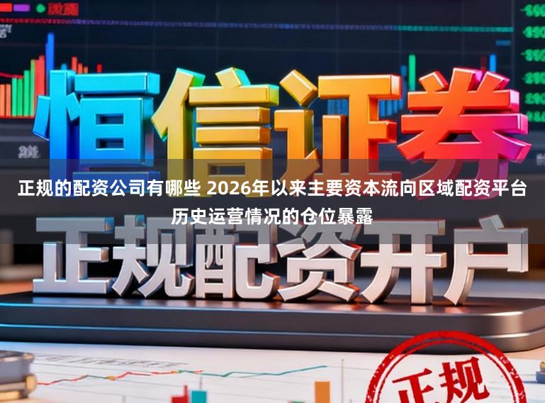 正规的配资公司有哪些 2026年以来主要资本流向区域配资平台历史运营情况的仓位暴露