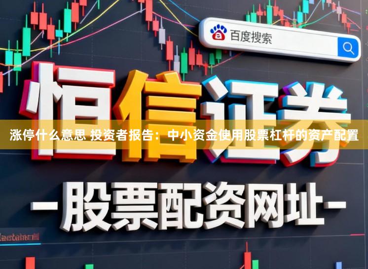 涨停什么意思 投资者报告：中小资金使用股票杠杆的资产配置
